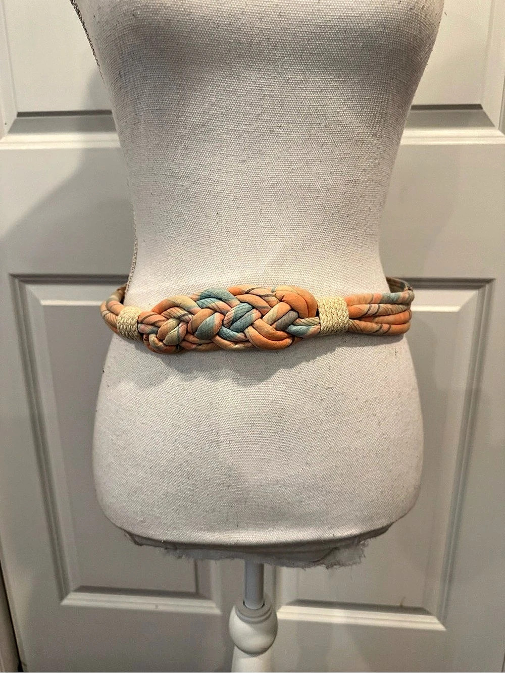 Vintage Ginnie Johansen 1980s Plaid Braided Belt